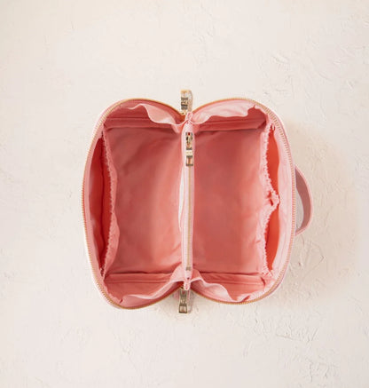 Strawberries Open Flat Makeup Bag