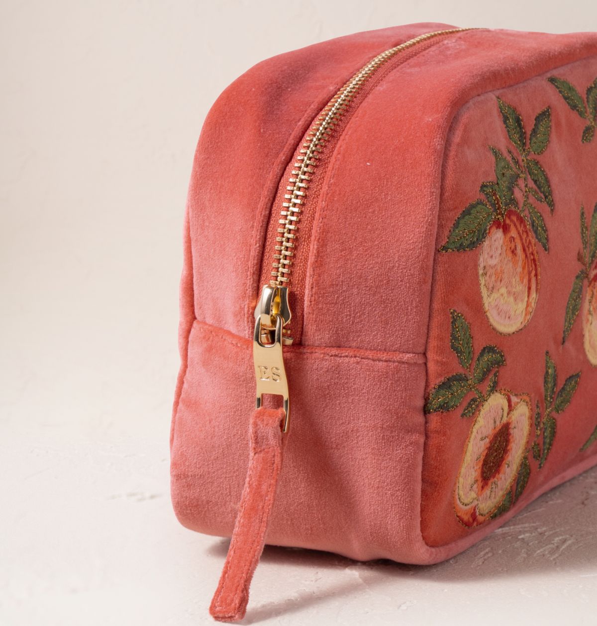 Summer Peach Makeup Bag