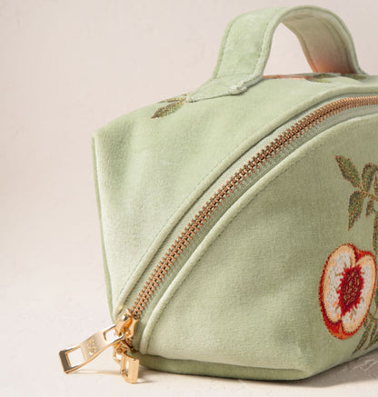 Summer Peach Open Flat Makeup Bag