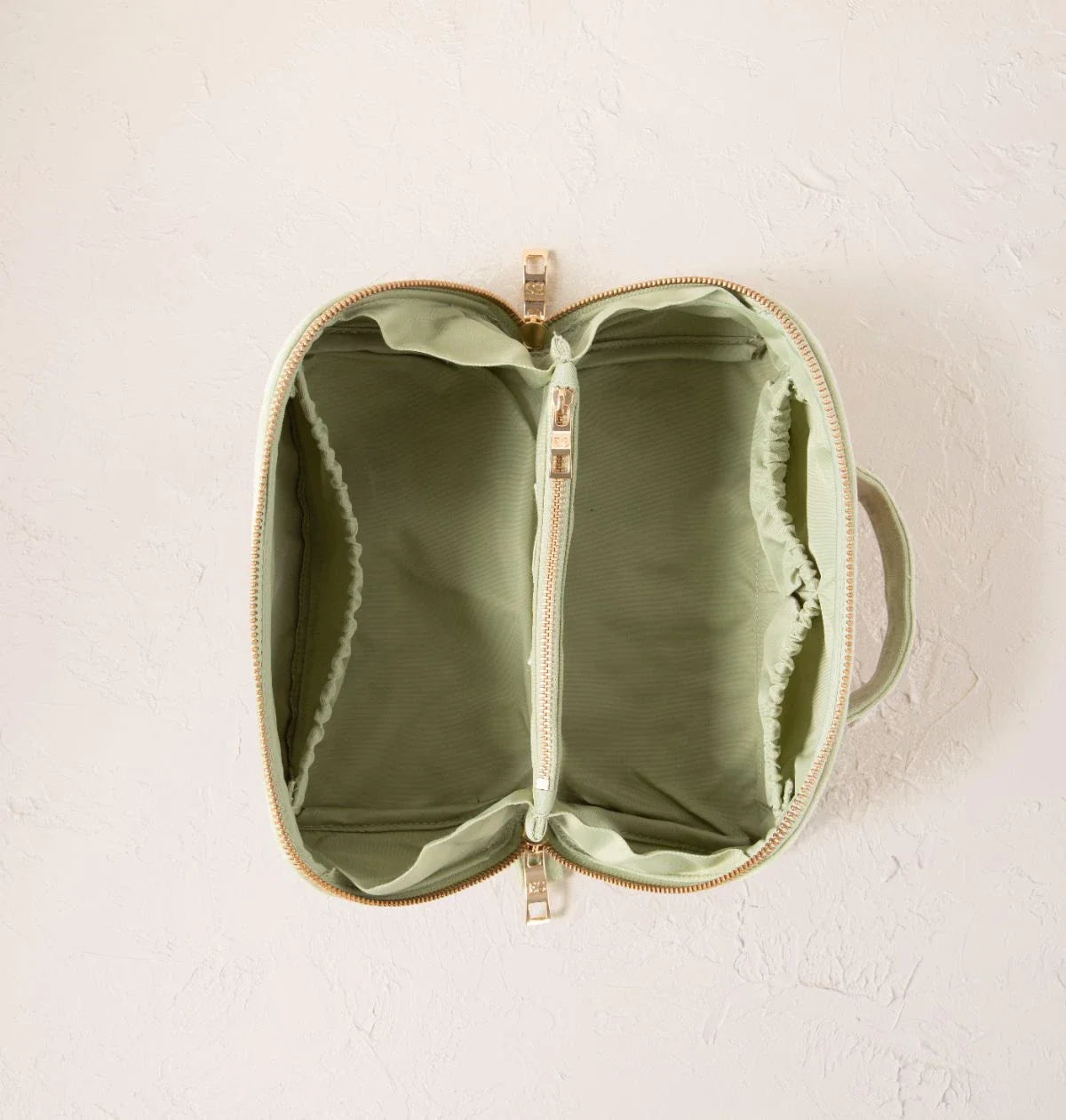 Summer Peach Open Flat Makeup Bag
