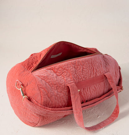 Summer Peach Overnight Bag