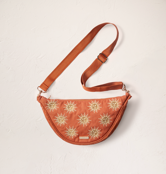 Sun Goddess Canvas Crossbody Sling Bag