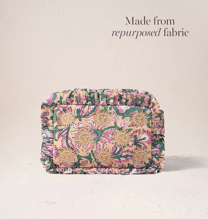 Sun Goddess Cotton Rebirth Frill Makeup Bag