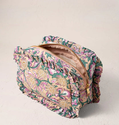 Sun Goddess Cotton Rebirth Frill Makeup Bag