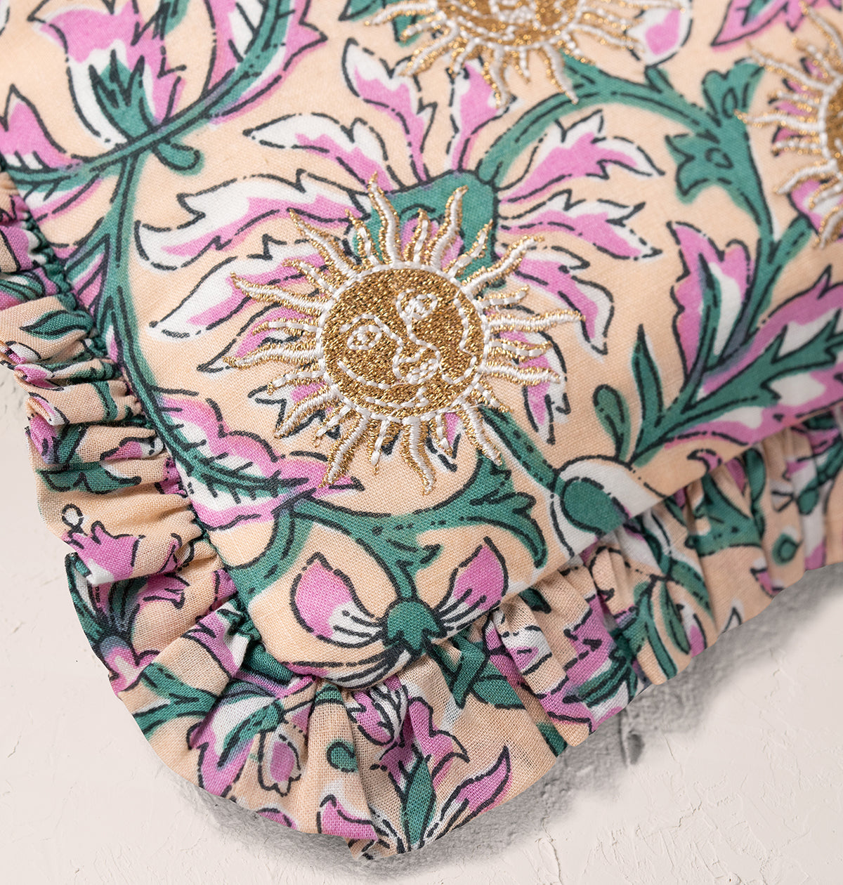 Sun Goddess Cotton Rebirth Frill Pouch