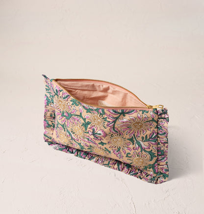 Sun Goddess Cotton Rebirth Frill Pouch