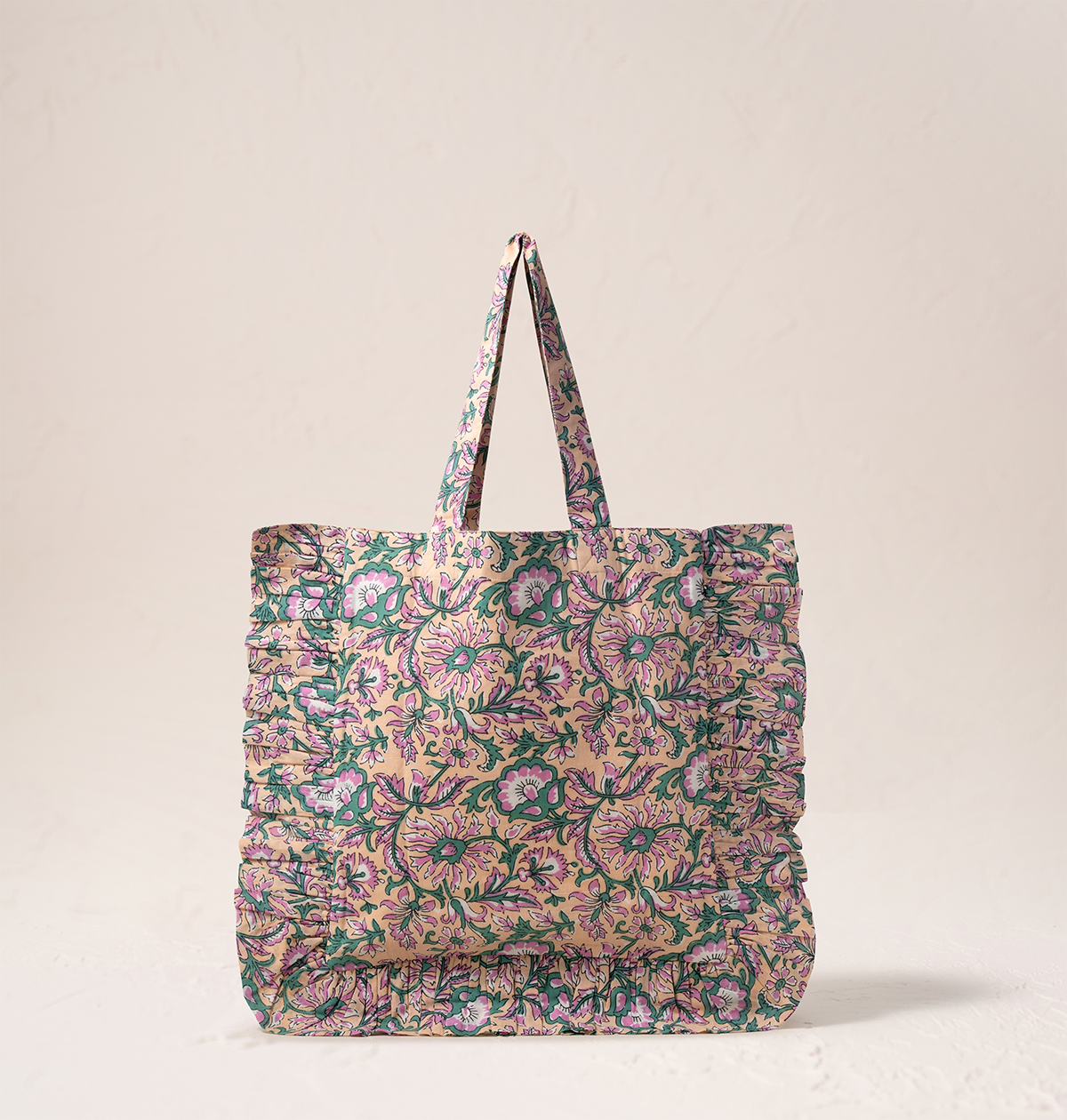 Sun Goddess Cotton Rebirth Frill Tote
