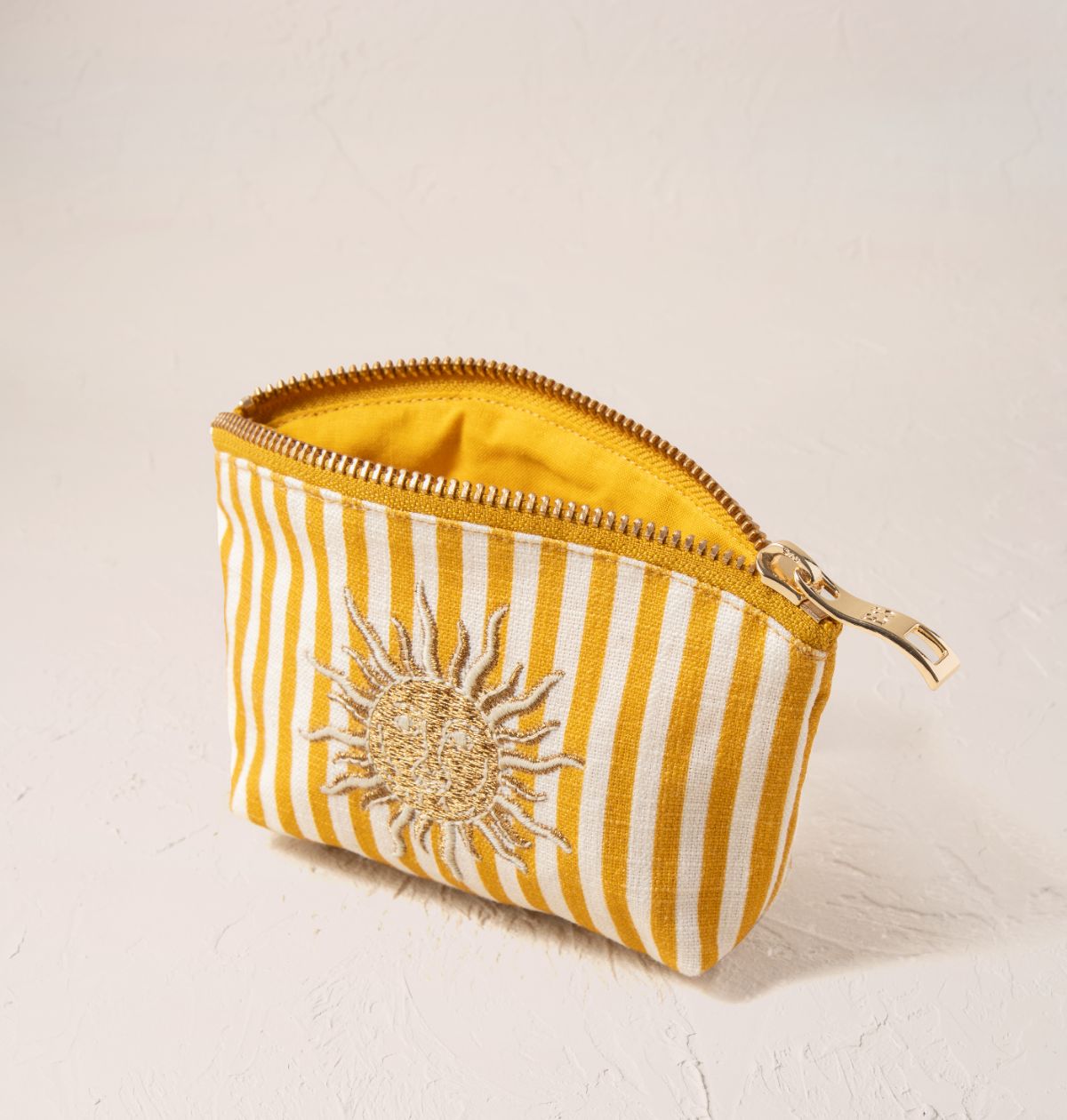 Sun Goddess Stripe Printed Coin Purse