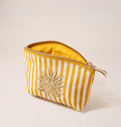 Sun Goddess Stripe Printed Coin Purse