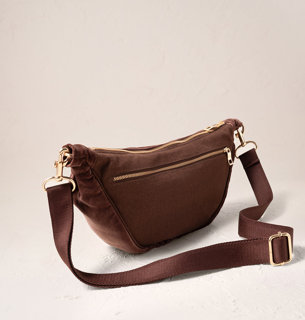 Sun Goddess Velvet Crossbody Sling Bag