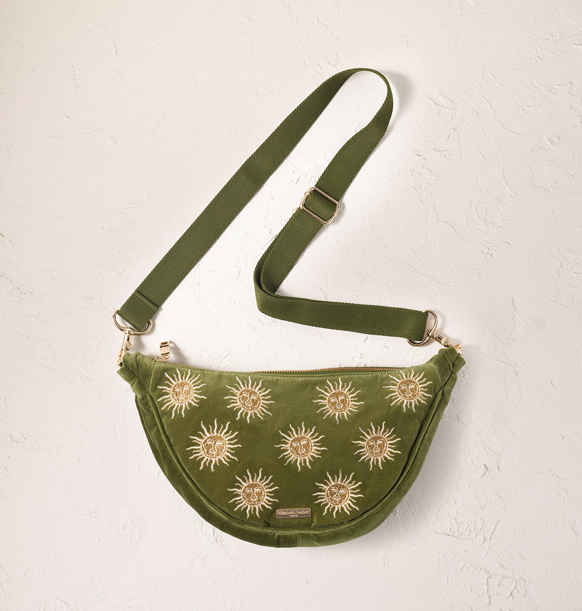 Sun Goddess Velvet Crossbody Sling Bag