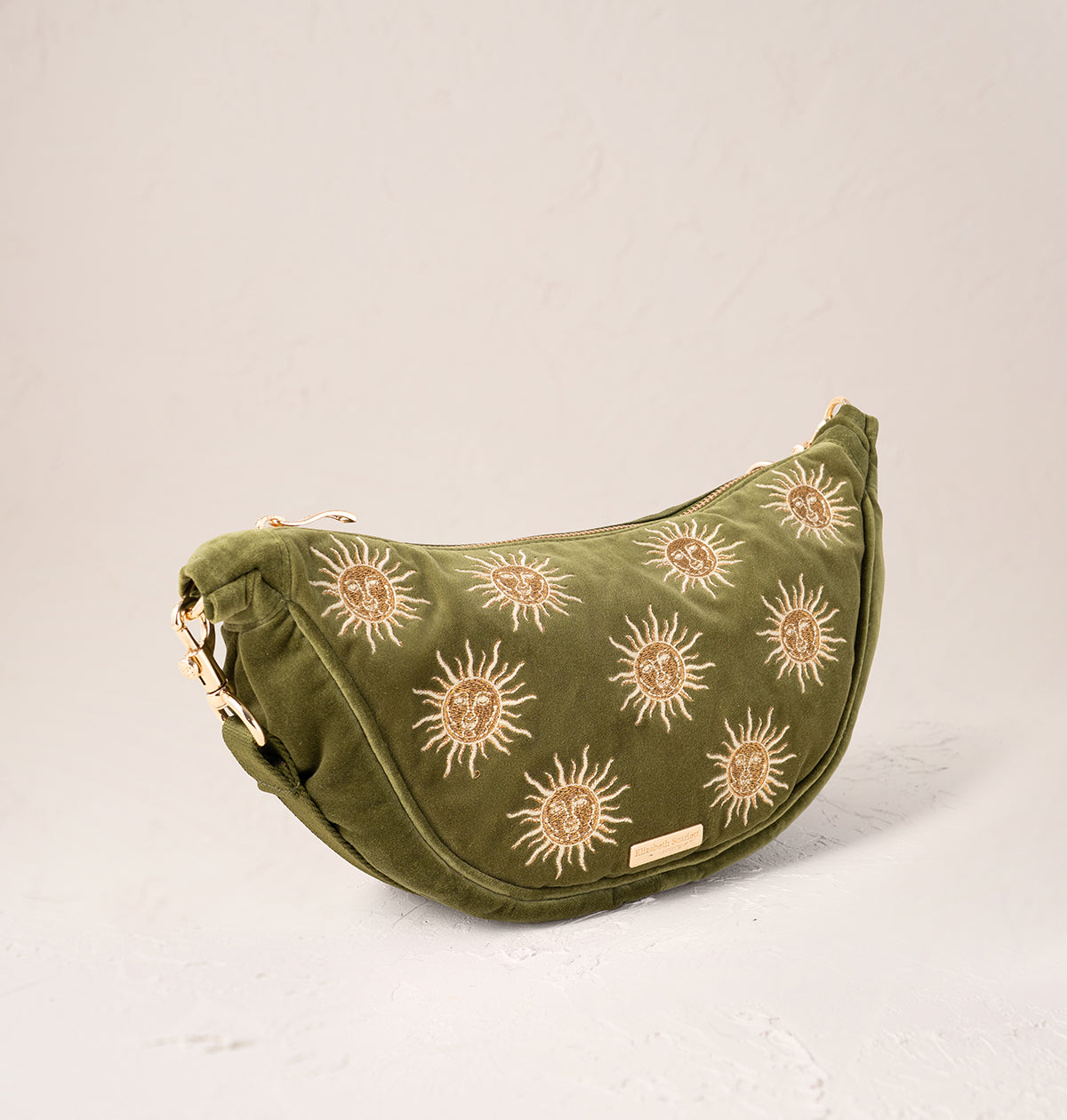 Sun Goddess Velvet Crossbody Sling Bag