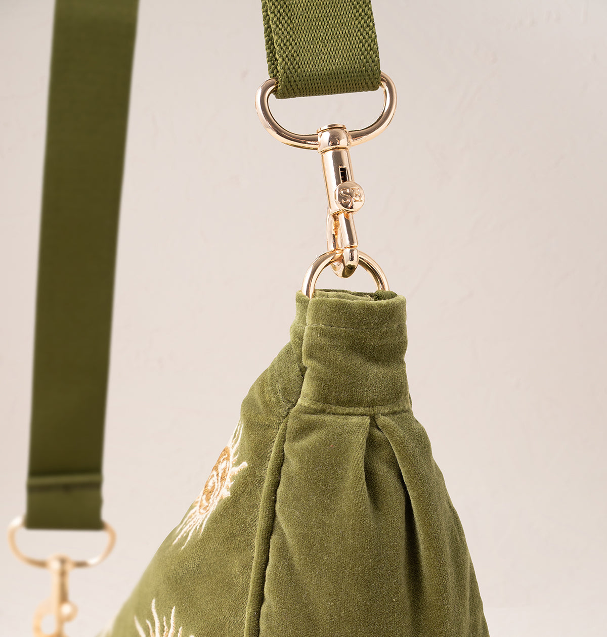 Sun Goddess Velvet Crossbody Sling Bag