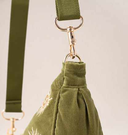 Sun Goddess Velvet Crossbody Sling Bag