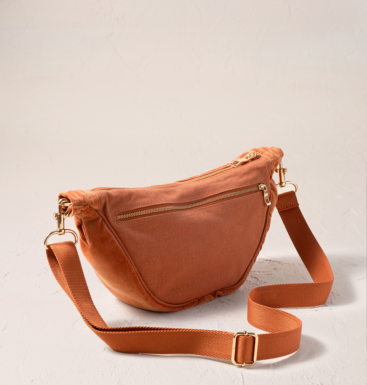 Sun Goddess Velvet Crossbody Sling Bag