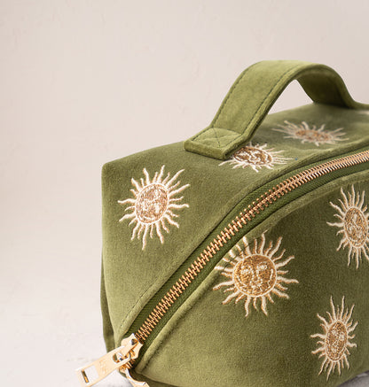 Sun Goddess Open Flat Makeup Bag