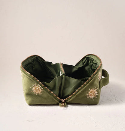 Sun Goddess Open Flat Makeup Bag