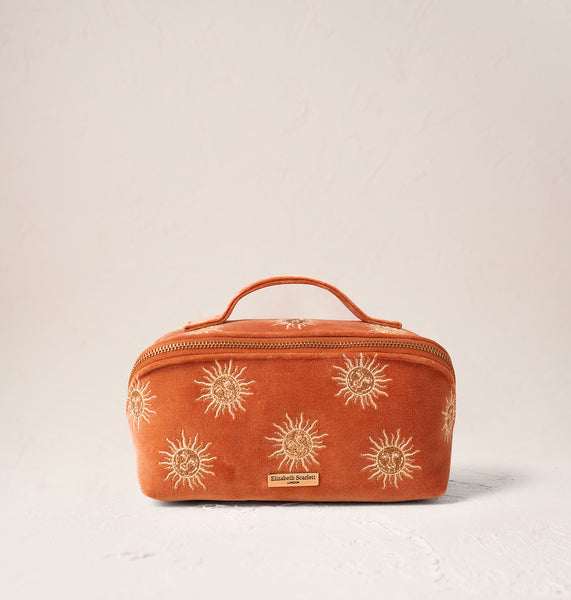 Sun Goddess Open Flat Makeup Bag – Elizabeth Scarlett