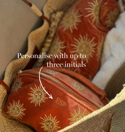 Sun Goddess Open Flat Makeup Bag