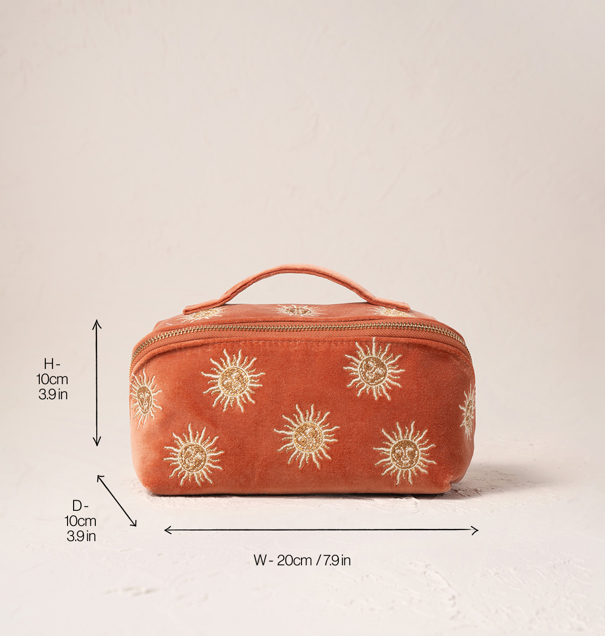 Sun Goddess Open Flat Makeup Bag