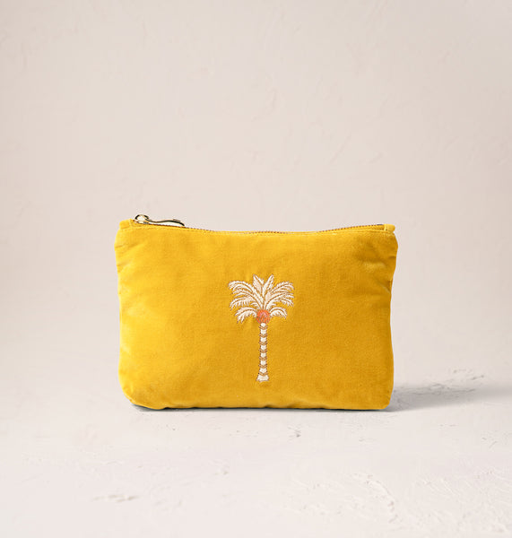 【Elizabeth Scarlett】Sunrise Palms Cotton ポーチ Sunrise Palms Everyday Pouch – Elizabeth Scarlett