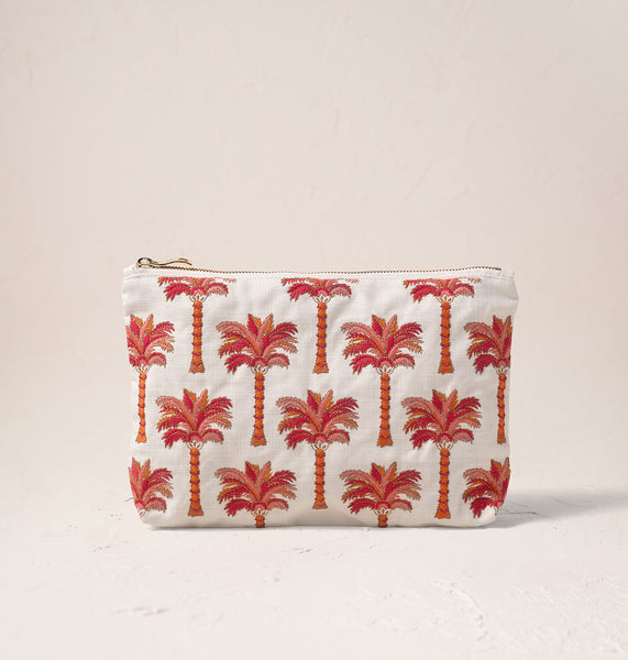 送料・関税込み【ElizabethScarlett】SunrisePalmsEverydayPouch Sunrise Palms Everyday Pouch – Elizabeth Scarlett