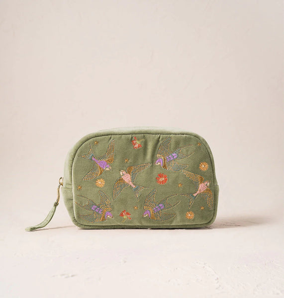 Swallows Makeup Bag – Elizabeth Scarlett