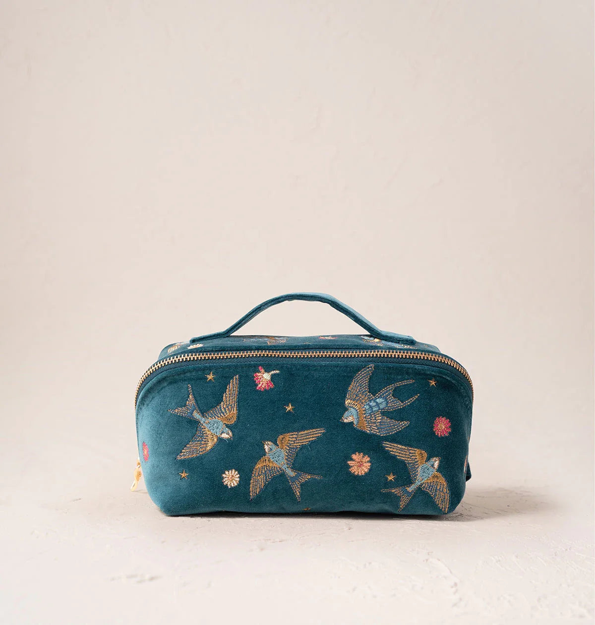 Swallows Open Flat Makeup Bag