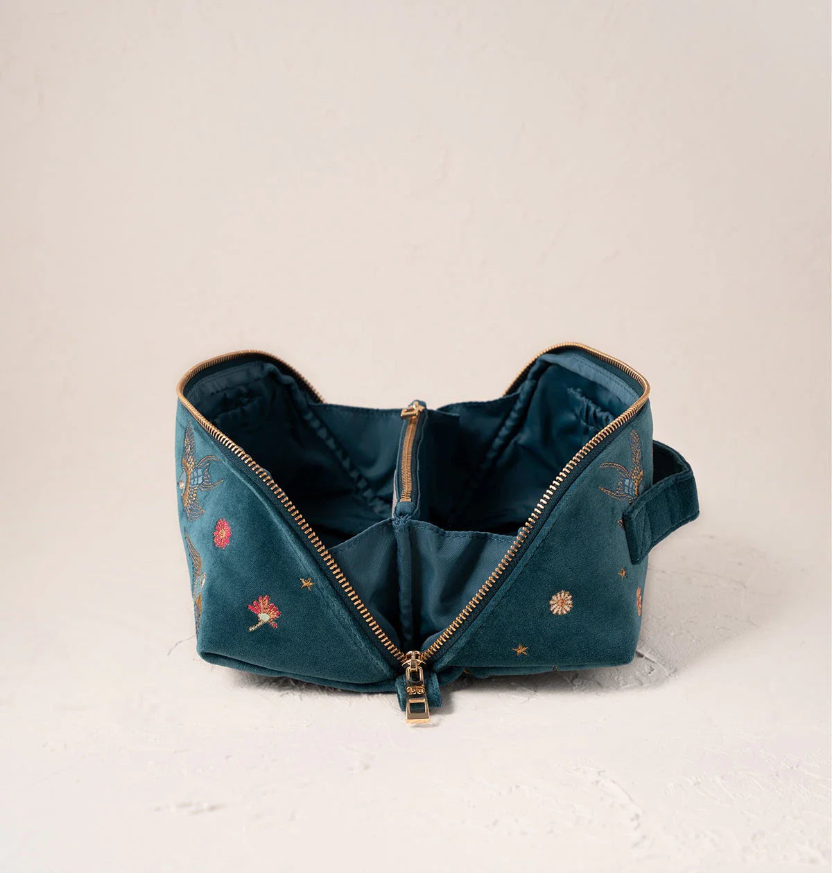 Swallows Open Flat Makeup Bag