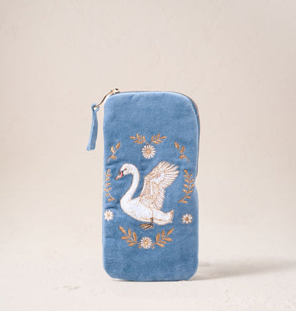 Swan Garden Glasses Case