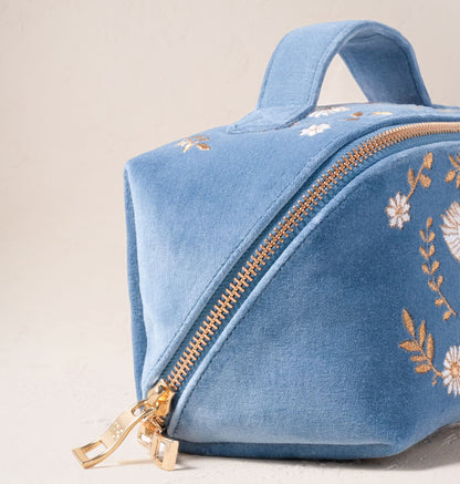 Swan Garden Open Flat Makeup Bag