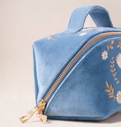 Swan Garden Open Flat Makeup Bag