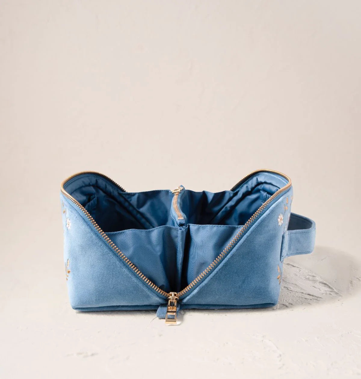 Swan Garden Open Flat Makeup Bag