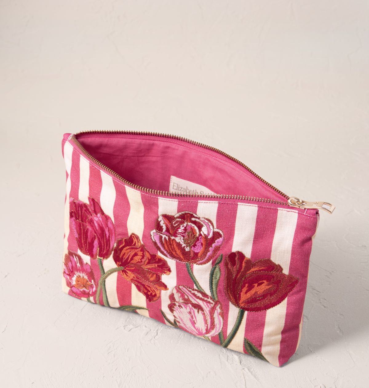 Tulip Stripe Printed Everyday Pouch