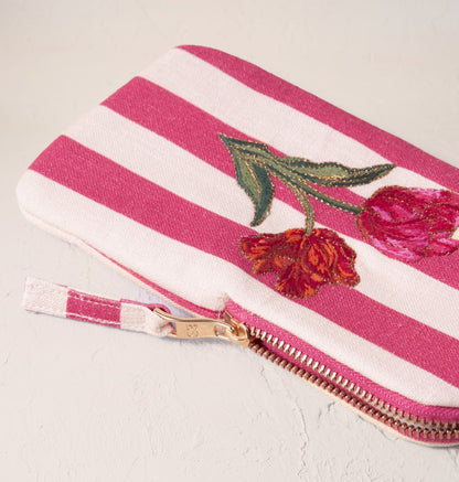 Tulip Stripe Printed Glasses Case