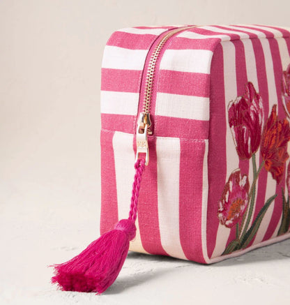 Tulip Stripe Printed Wash Bag