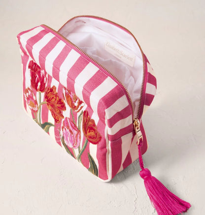 Tulip Stripe Printed Wash Bag