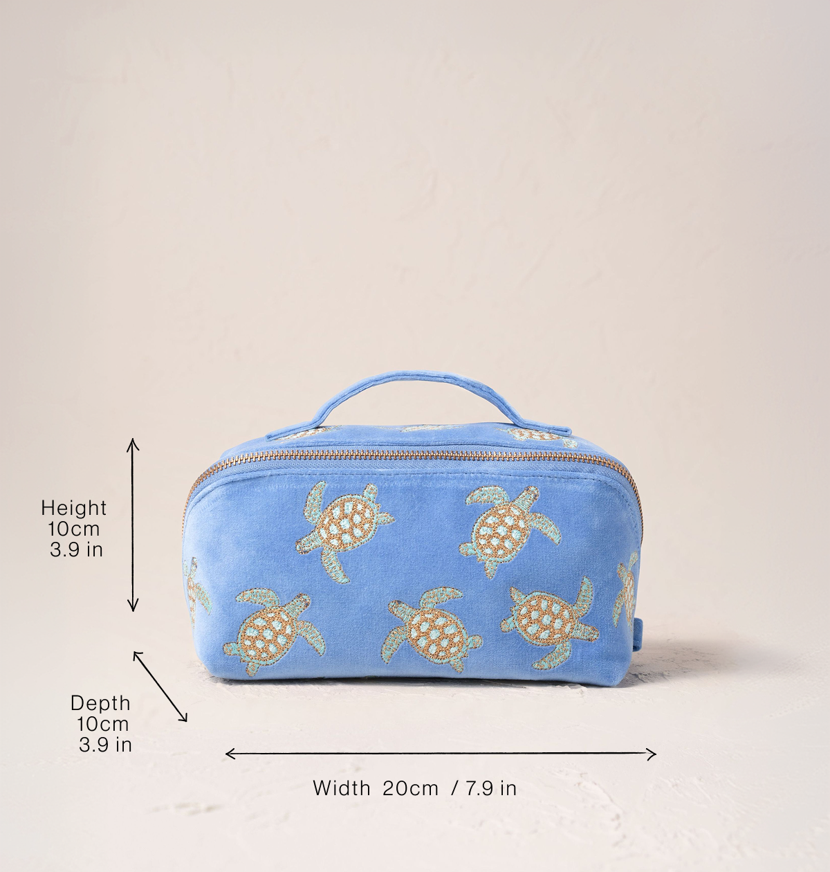 Turtle Conservation Open Flat Makeup Bag