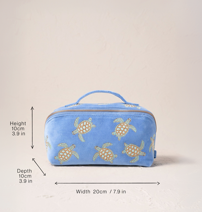 Turtle Conservation Open Flat Makeup Bag