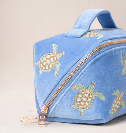 Turtle Conservation Open Flat Makeup Bag