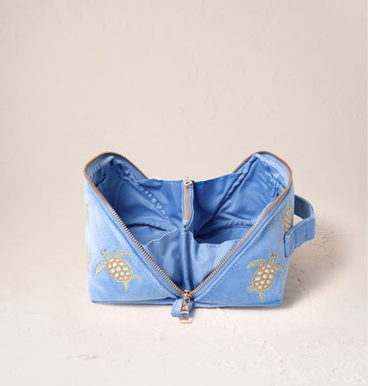 Turtle Conservation Open Flat Makeup Bag