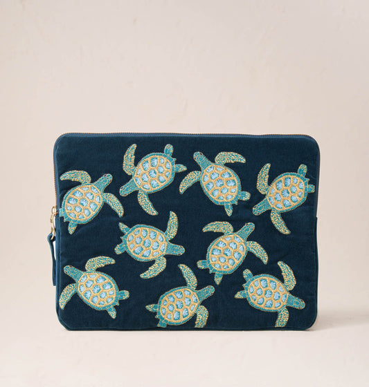 Turtle Conservation Laptop Case Small