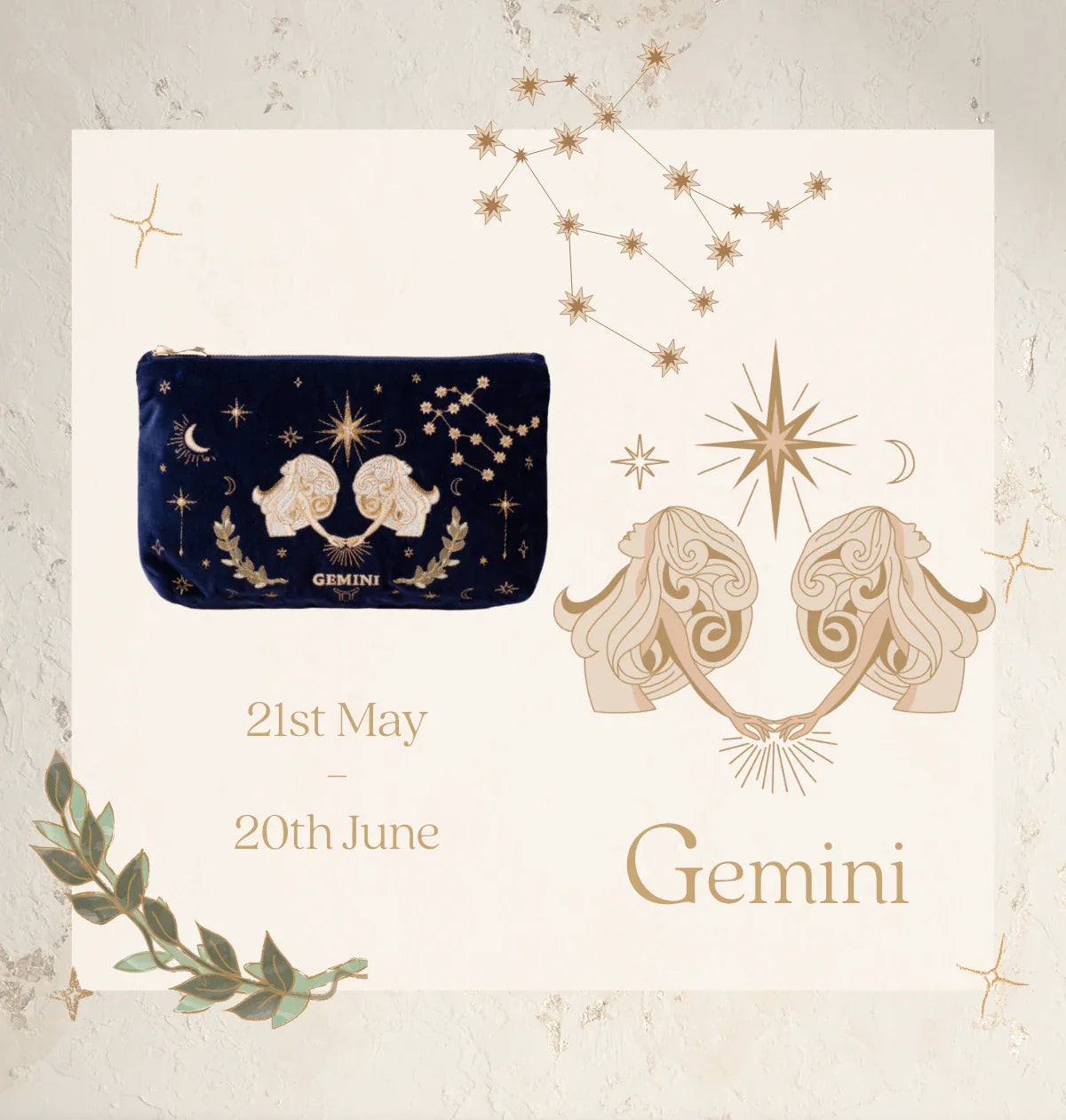 Gemini Navy Everyday Pouch