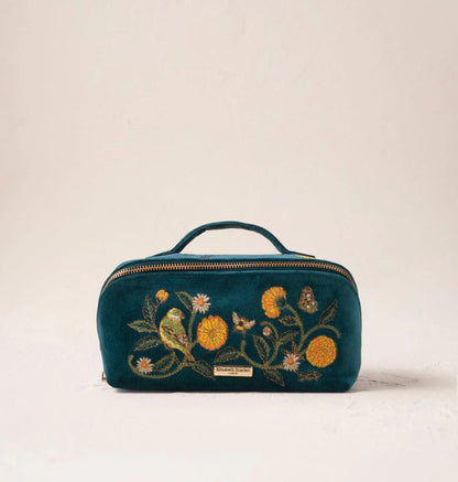 Wild Garden Open Flat Makeup Bag