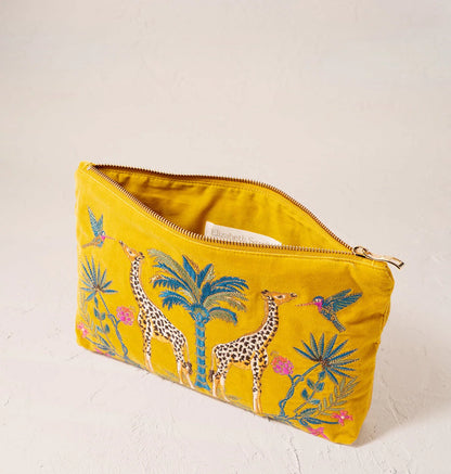 Wild Giraffe Palm Everyday Pouch