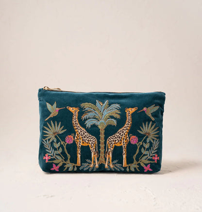 Wild Giraffe Palm Everyday Pouch