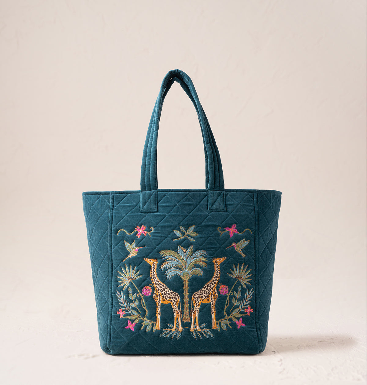 Wild Giraffe Palm Tote