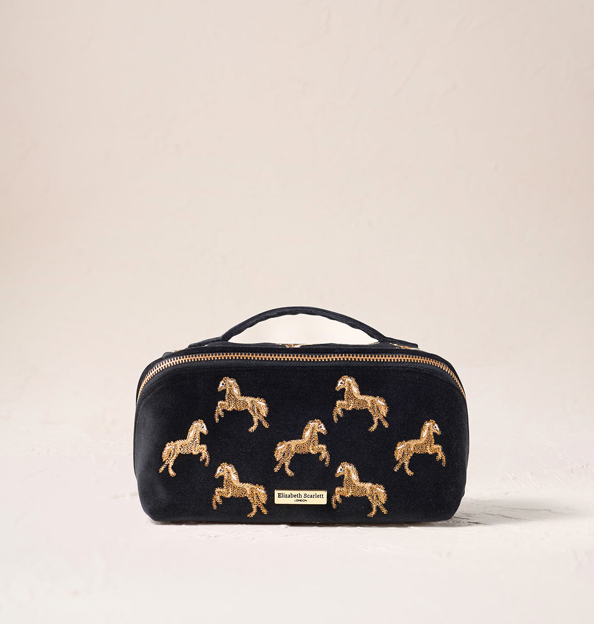 Wild Horses Open Flat Makeup Bag