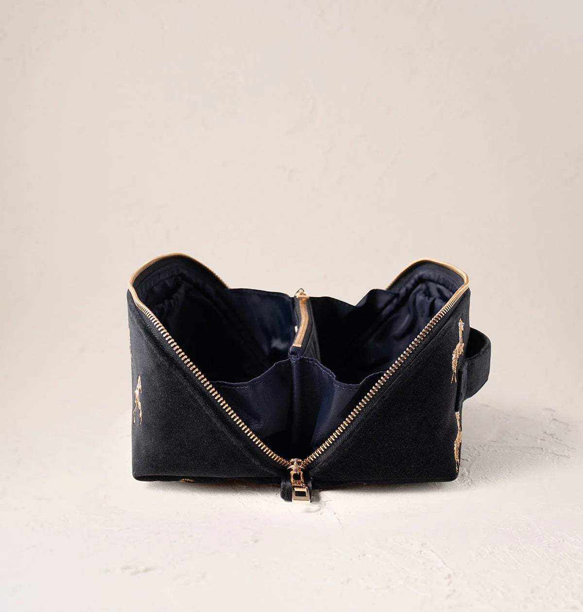 Wild Horses Open Flat Makeup Bag