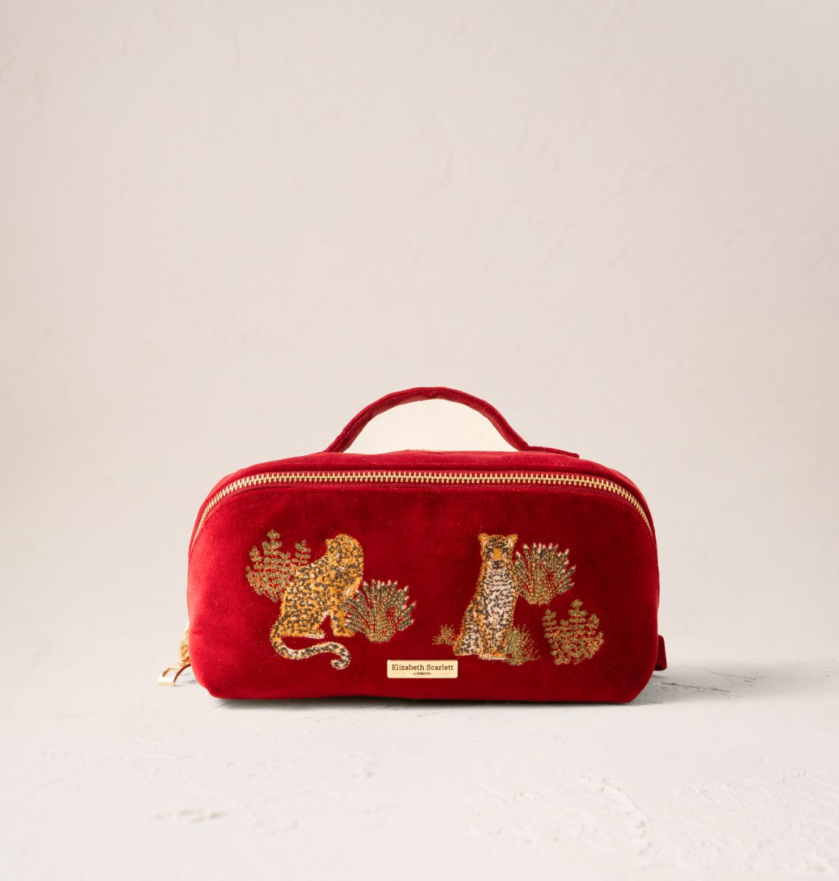 Wild Leopard Open Flat Makeup Bag